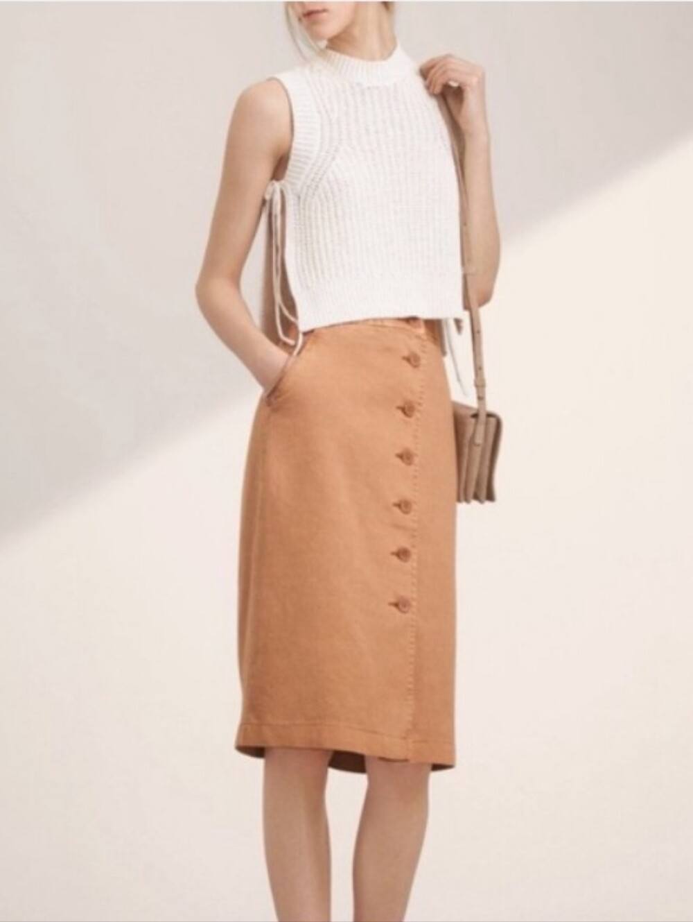 Aritzia Wilfred Lorient Midi Skirt